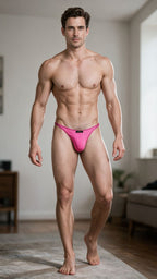 Xtremen Sleek Microfiber Thongs - Fuchsia