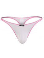 Xtremen Sleek Microfiber Ultra-Low-Rise Thongs - White