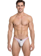 Xtremen Sleek Microfiber Ultra-Low-Rise Thongs - White