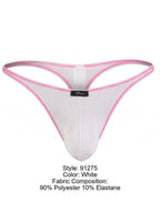 Xtremen Sleek Microfiber Ultra-Low-Rise Thongs - White