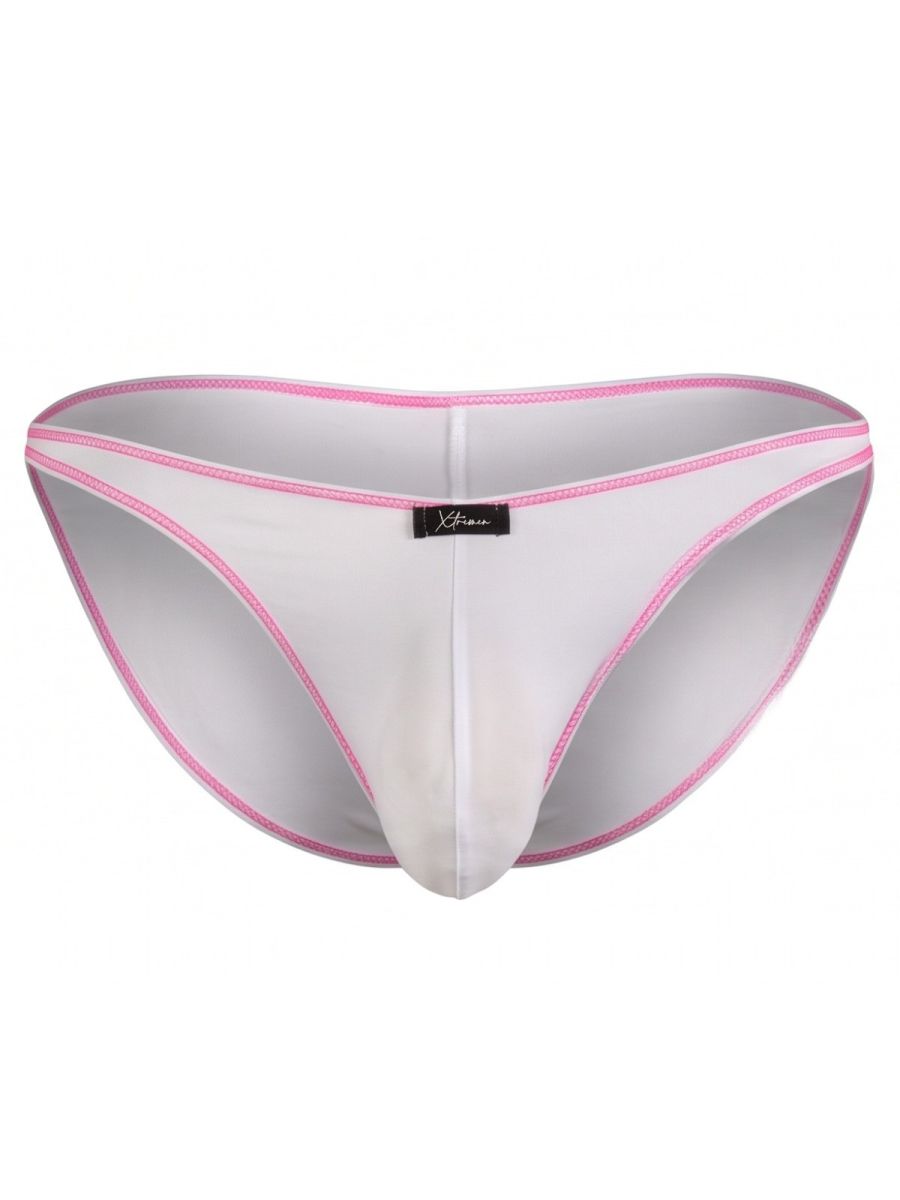 Xtremen Sleek Ultra Low-Rise Microfiber Bikini - White