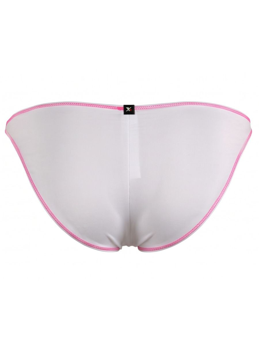Xtremen Sleek Ultra Low-Rise Microfiber Bikini - White