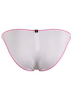 Xtremen Sleek Ultra Low-Rise Microfiber Bikini - White