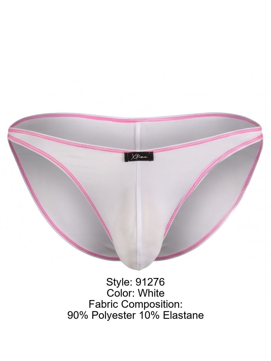 Xtremen Sleek Ultra Low-Rise Microfiber Bikini - White