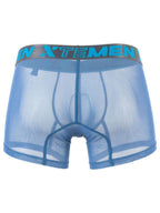Xtremen Microfiber Mesh Boxer Briefs - Blue