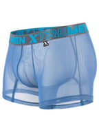 Xtremen Microfiber Mesh Boxer Briefs - Blue