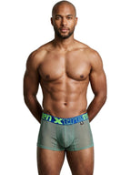 Xtremen Microfiber Mesh Boxer Briefs - Green