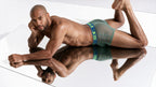 Xtremen Microfiber Mesh Boxer Briefs - Green