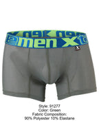 Xtremen Microfiber Mesh Boxer Briefs - Green