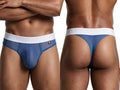 Xtremen Breathable Microfiber Mesh Thongs - Blue