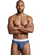 Xtremen Breathable Microfiber Mesh Thongs - Blue