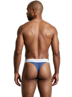 Xtremen Breathable Microfiber Mesh Thongs - Blue