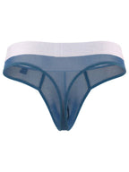 Xtremen Breathable Microfiber Mesh Thongs - Blue