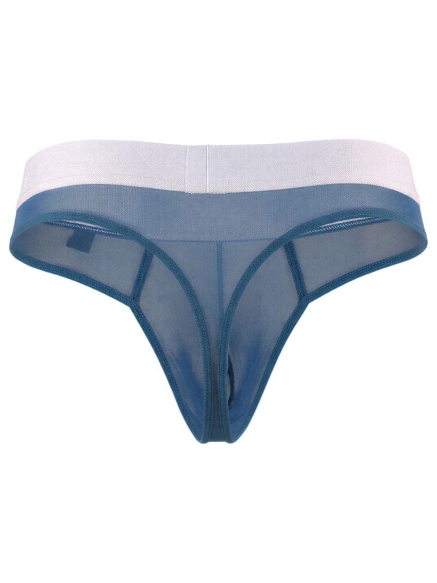 Xtremen Breathable Microfiber Mesh Thongs - Blue