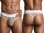 Xtremen Breathable Microfiber Mesh Thongs - Brown