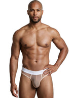 Xtremen Breathable Microfiber Mesh Thongs - Brown