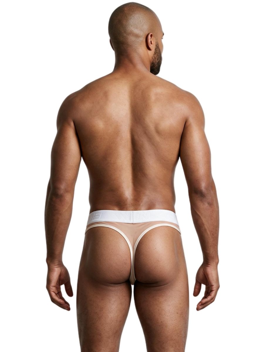 Xtremen Breathable Microfiber Mesh Thongs - Brown