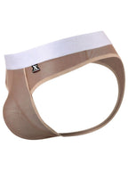Xtremen Breathable Microfiber Mesh Thongs - Brown