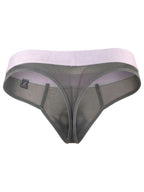 Xtremen Breathable Microfiber Mesh Thongs - Green