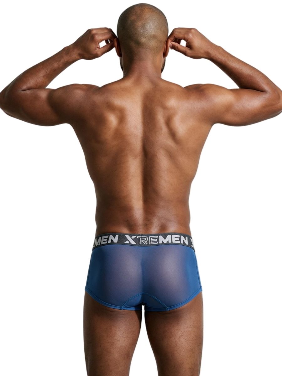 Xtremen Microfiber Mesh Breathable Briefs - Blue