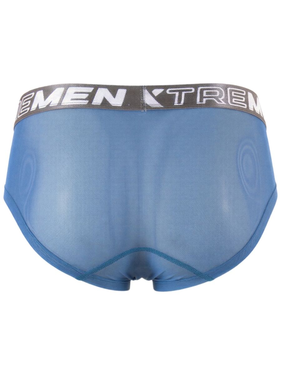 Xtremen Microfiber Mesh Breathable Briefs - Blue