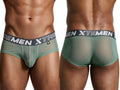 Xtremen Microfiber Mesh Breathable Briefs - Green