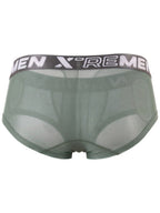Xtremen Microfiber Mesh Breathable Briefs - Green