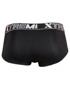Xtremen Sleek Microfiber Square-Cut Briefs - Black