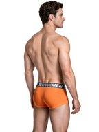 Xtremen Sleek Microfiber Square-Cut Briefs - Orange