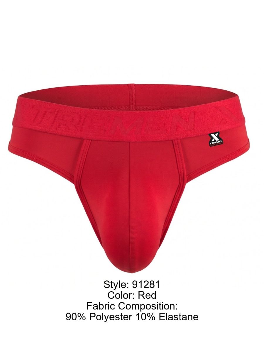Xtremen Sleek Microfiber Thongs - Red