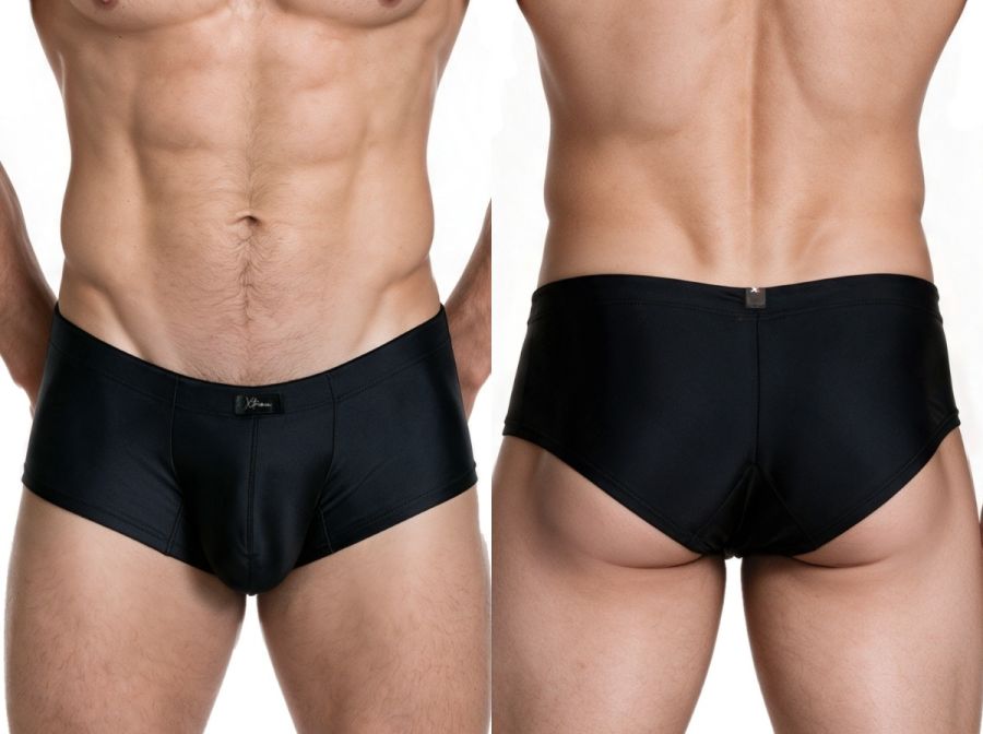 Xtremen Sleek Microfiber Low-Rise Briefs - Black