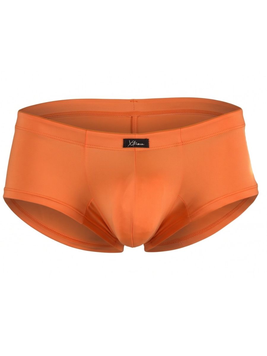 Xtremen Sleek Microfiber Low-Rise Briefs - Orange