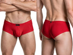 Xtremen Sleek Microfiber Low-Rise Briefs - Red