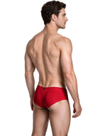 Xtremen Sleek Microfiber Low-Rise Briefs - Red