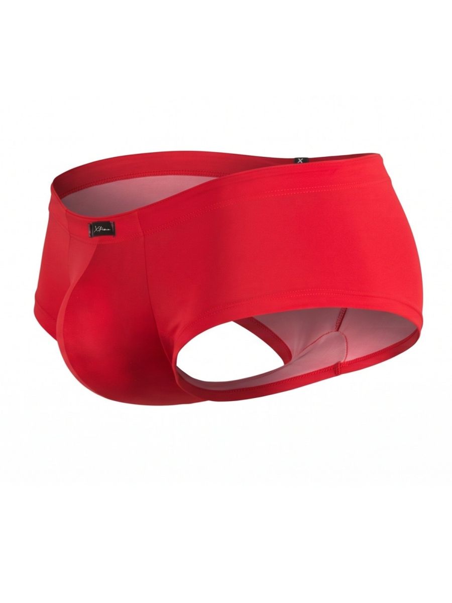 Xtremen Sleek Microfiber Low-Rise Briefs - Red