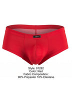 Xtremen Sleek Microfiber Low-Rise Briefs - Red
