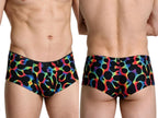 Xtremen Rainbow Printed Microfiber Briefs - Mushroom