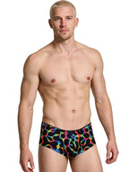 Xtremen Rainbow Printed Microfiber Briefs - Mushroom