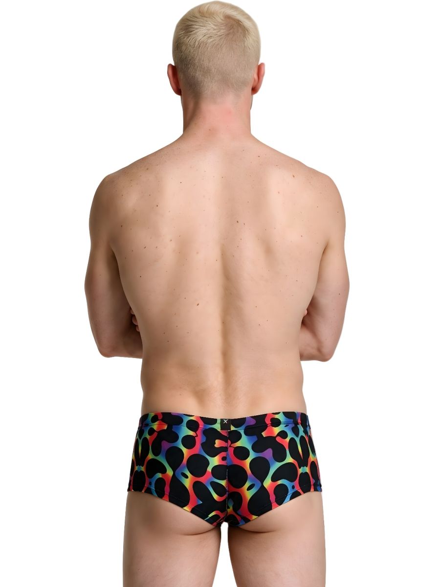 Xtremen Rainbow Printed Microfiber Briefs - Mushroom