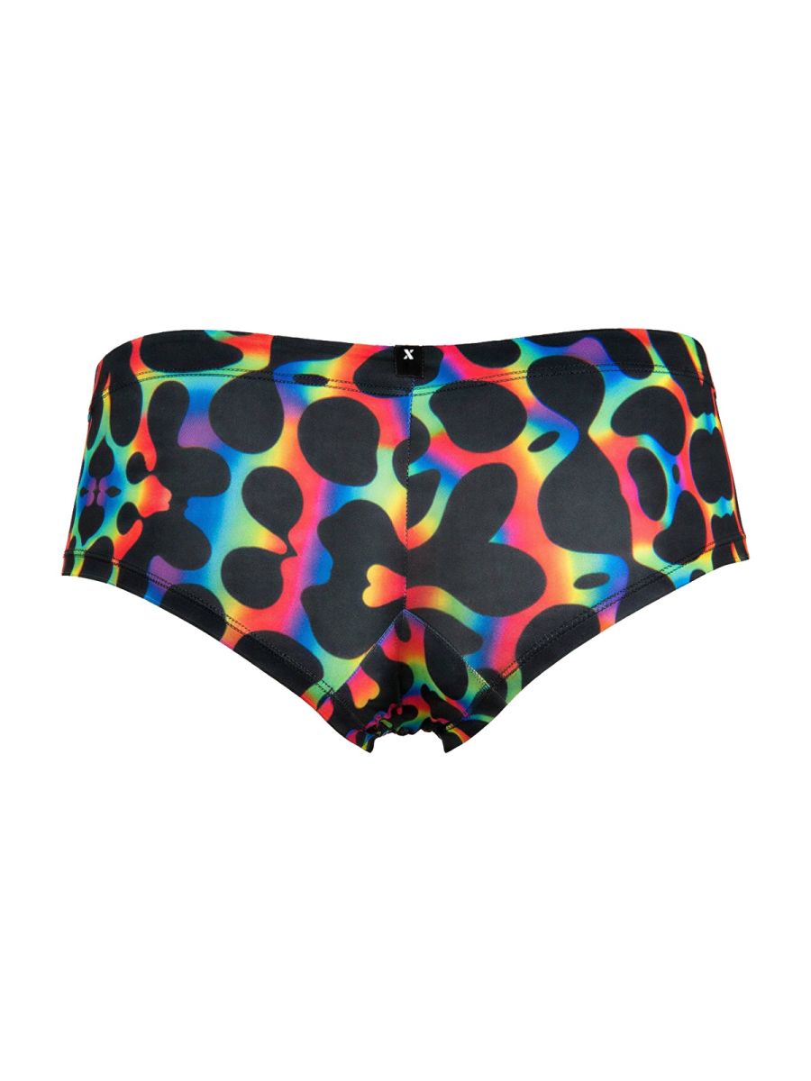 Xtremen Rainbow Printed Microfiber Briefs - Mushroom