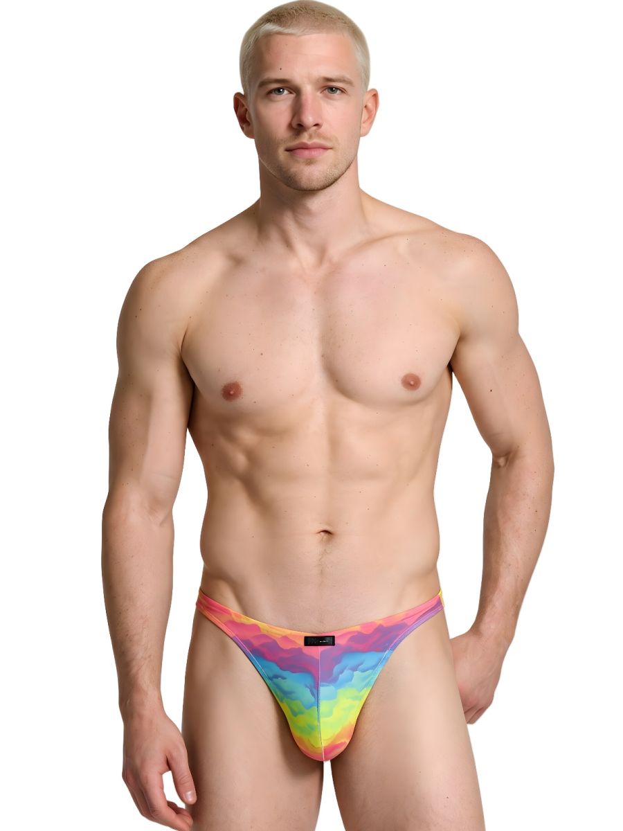 Xtremen Printed Microfiber Thongs - Cloud