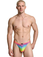 Xtremen Printed Microfiber Thongs - Cloud