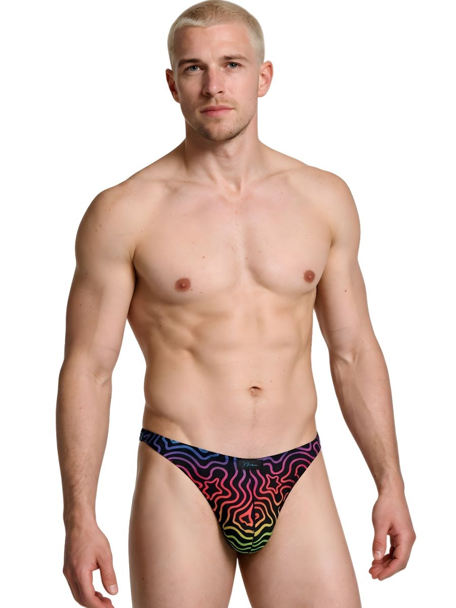 Xtremen Printed Microfiber Thongs - Labyrinth