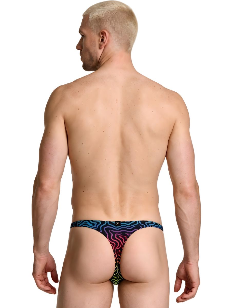 Xtremen Printed Microfiber Thongs - Labyrinth