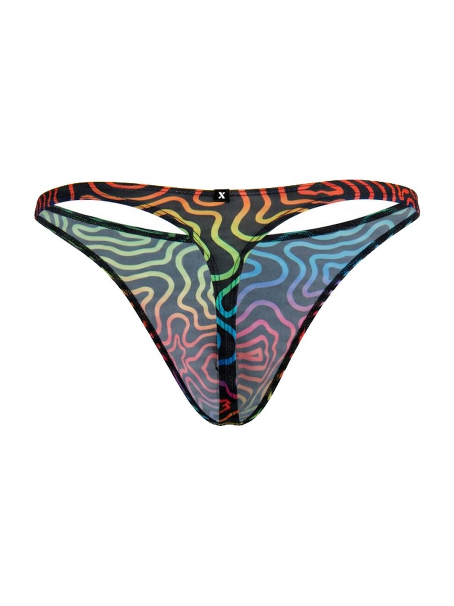 Xtremen Printed Microfiber Thongs - Labyrinth