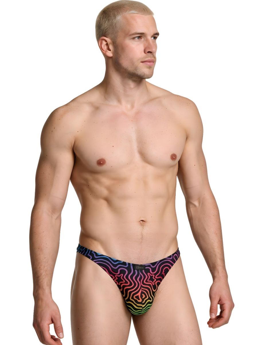 Xtremen Printed Microfiber Thongs - Labyrinth