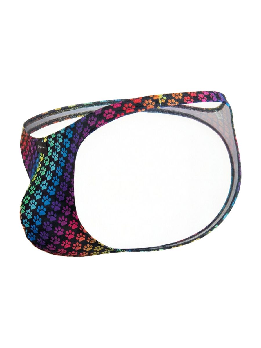 Xtremen Printed Microfiber Thongs - Paw print