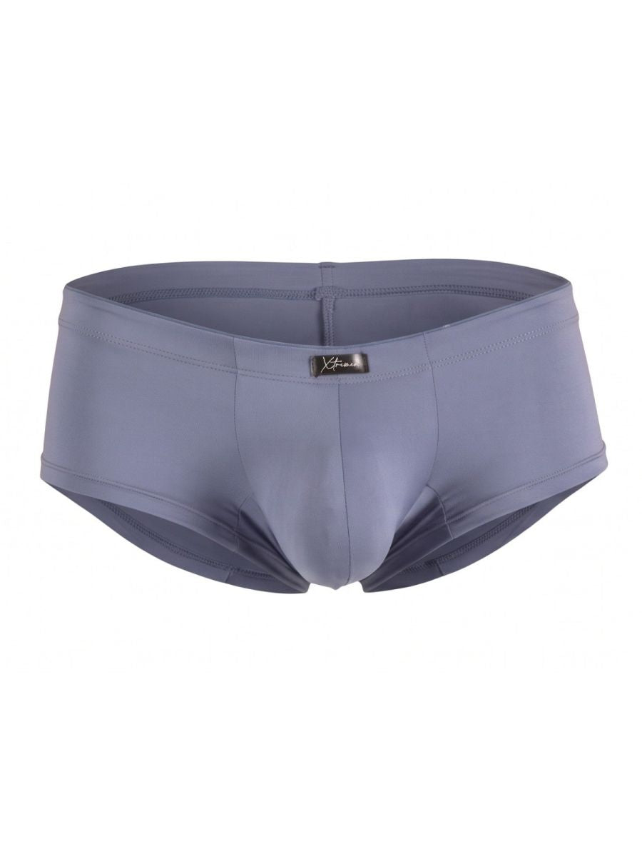 Xtremen Sleek Microfiber Low-Rise Briefs - Gray