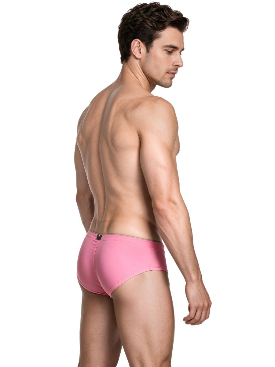 Xtremen Sleek Microfiber Low-Rise Briefs - Pink