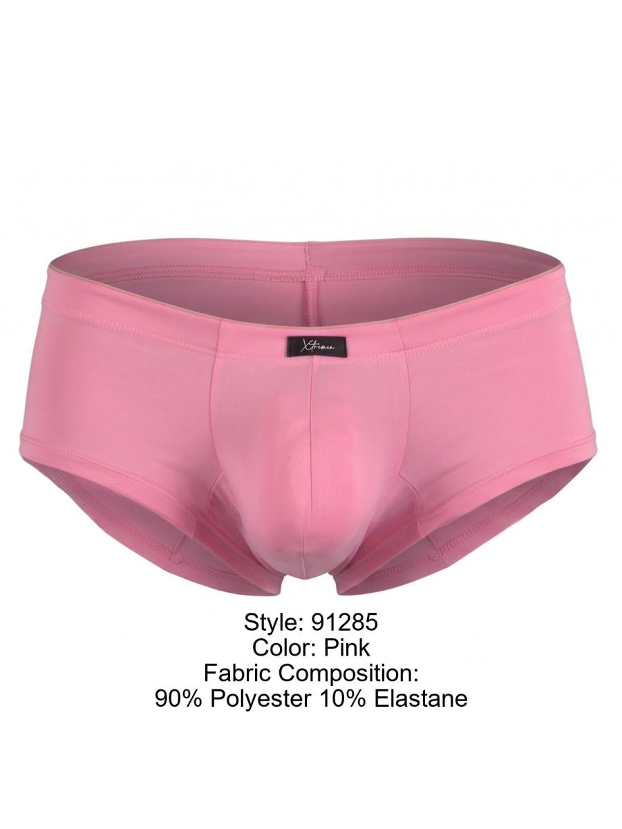 Xtremen Sleek Microfiber Low-Rise Briefs - Pink